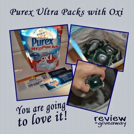 Purex Ultra Packs plus Oxi – Review & Giveaway – Giveaway ends 10/3