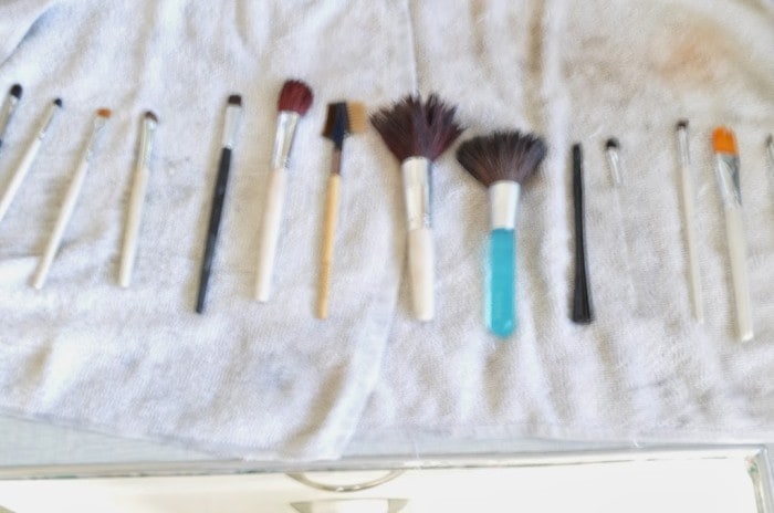 deep cleaning make up brushes - Catch the Moment 365