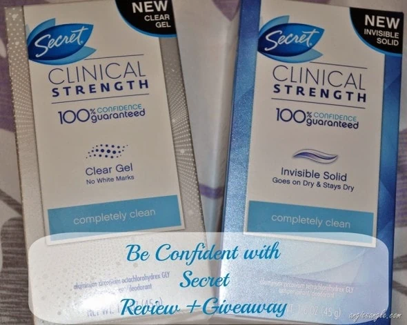 Be Confident with Secret Clinical Strength Deodorant Review +Giveaway ends 5/7