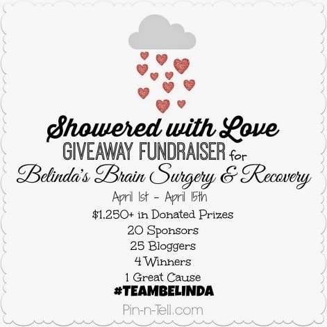 Showered with Love Fundraiser Giveaway ends 4/15/14