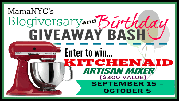 Blogiversary/Birthday KitchenAid Artisan Mixer Giveaway ends 10/5/14 #WinKitchenAid
