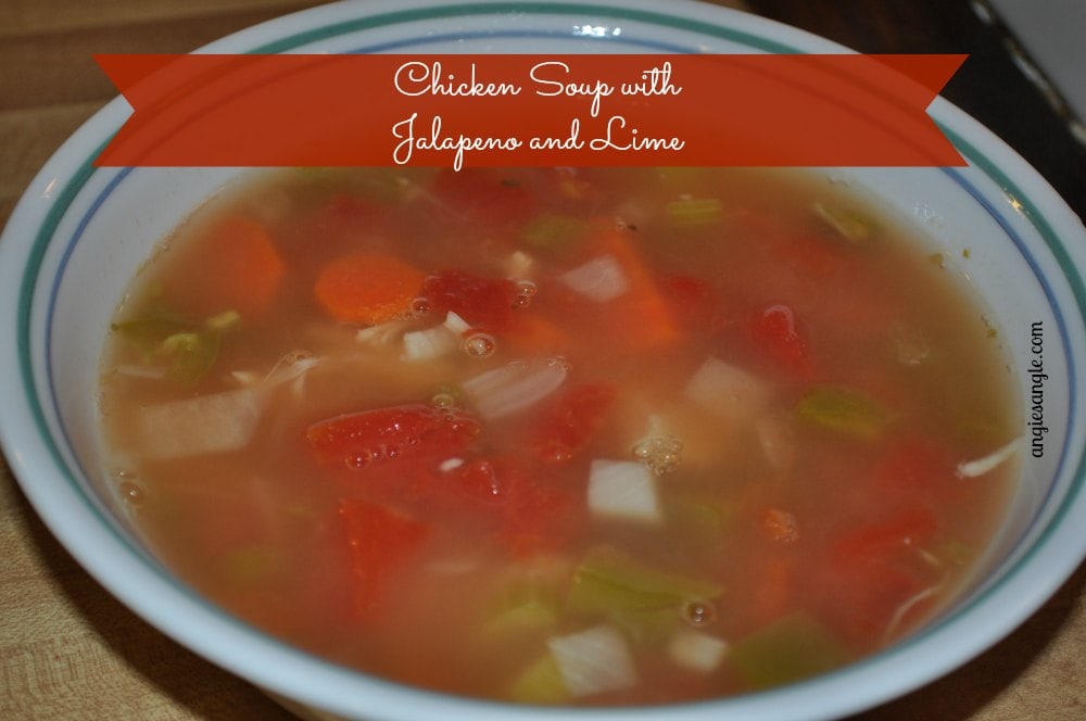 Chicken Soup with Jalapeno and Lime