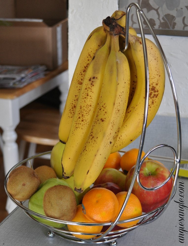 Fruit Basket with Banana Holder - Back View