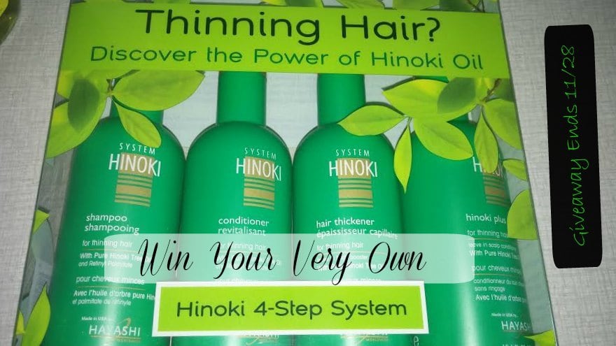 Hinoki 4-Step System for Thinning Hair - Giveaway