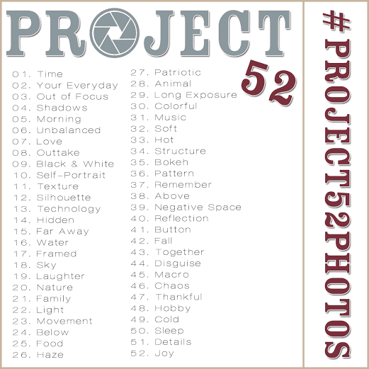 Project 52 – A single photo theme each Week for 2015 #Project52