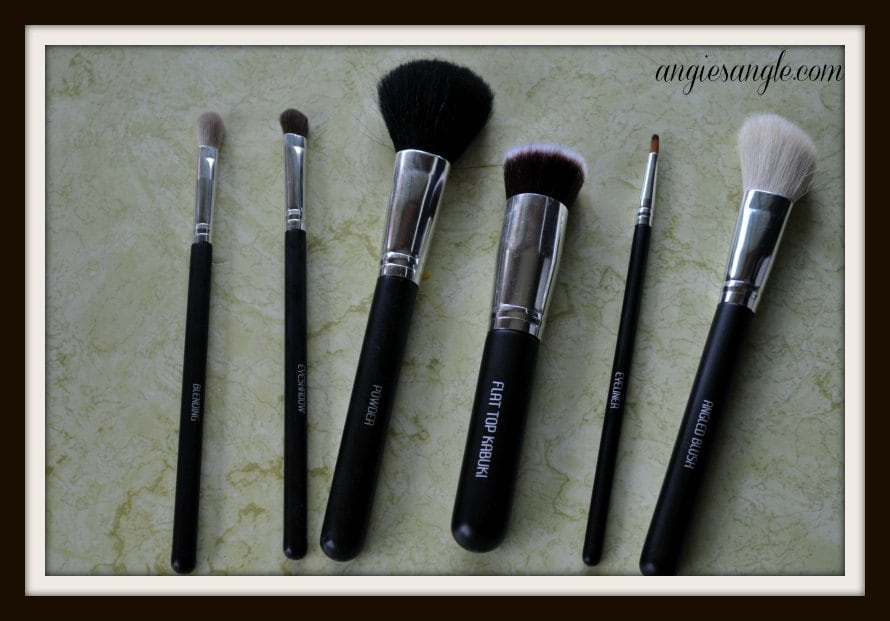 makeup brushes - laying flat