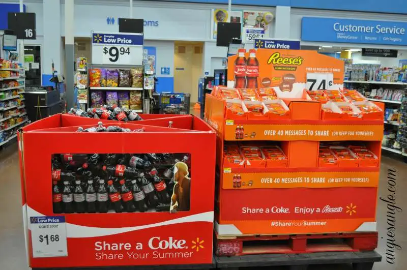 Pampering and Sharing With The Best Friend - Coke and Reeses Display