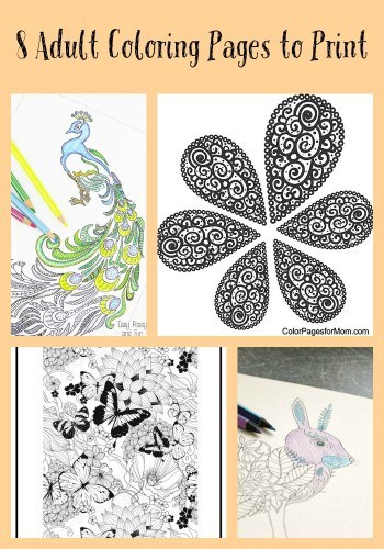 Eight Coloring Pages