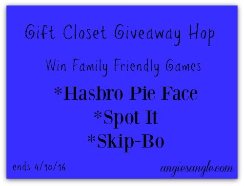 Win Family Friendly Games ends 4/10/16 #GiftCloset