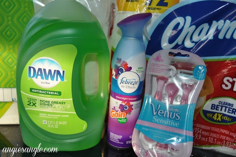 P&G Products From Walmart- Dawn Febreze and Gillette