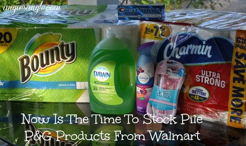 P&G Products From Walmart - Header