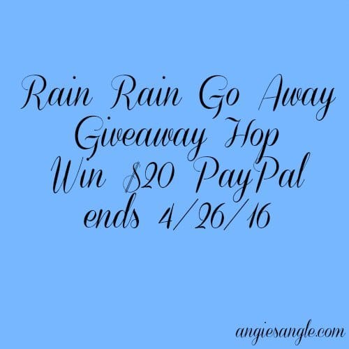 Rain Rain Go Away Giveaway Hop - Win $20 PayPal