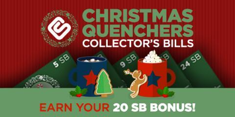 Christmas Quenchers Collector’s Bills with Swagbucks