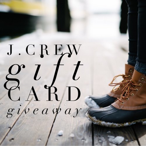 J. Crew Gift Card Giveaway ends 1/5/17