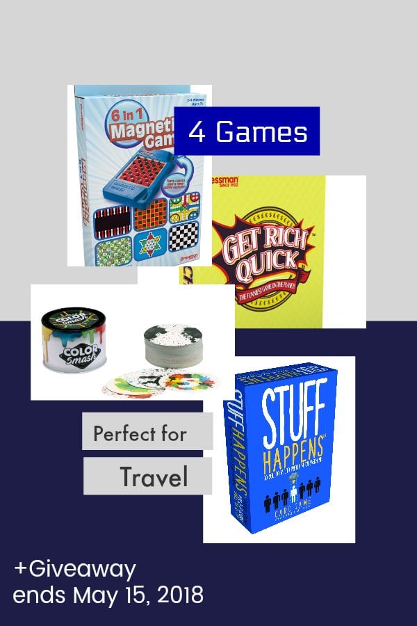 The 4 Travel Games to Make the Trip Better +Giveaway ends May 15, 2018