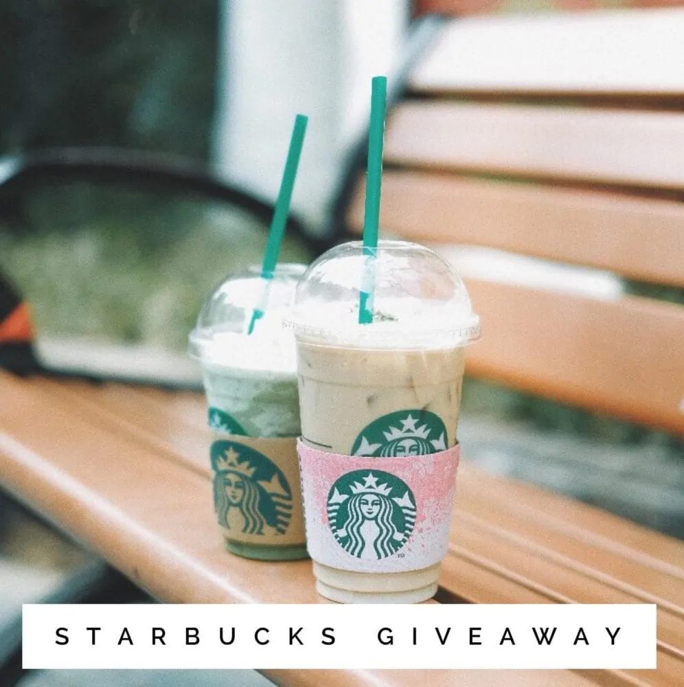 May Starbucks Instagram Giveaway ends June 1, 2018