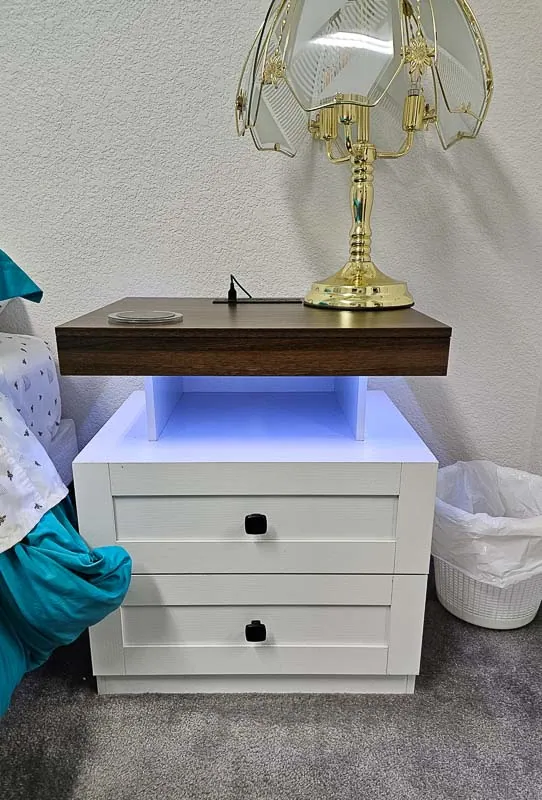 DIYART Farmhouse LED Nightstand Set Of 2-7