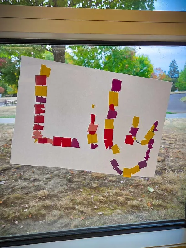 Lily Art Work at School