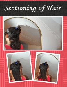 Sectioning of Straightening Hair