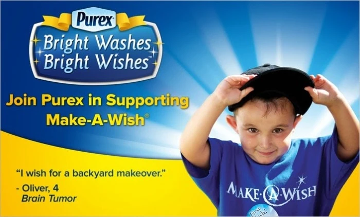 Purex Supports Make-A-Wish with a giveaway for Purex detergent that ends 2/3/14
