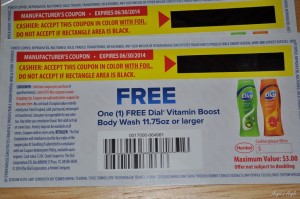 Dial Body Wash Coupons for Giveaway
