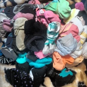 Day 52 - Pile of Socks as I was packing to what ones to bring - Angie's Angle