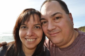 Jason and Angie on the beach