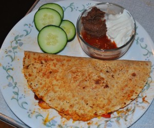 meals by the week - chicken quesadilla