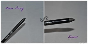 Urban Decay vs. Rimmel Eyeliners