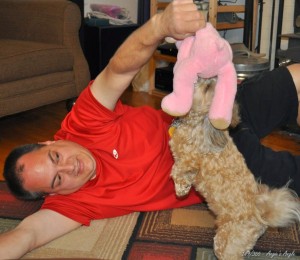 Day 149 - Playtime with Daddy  Pink Bear Time (1)