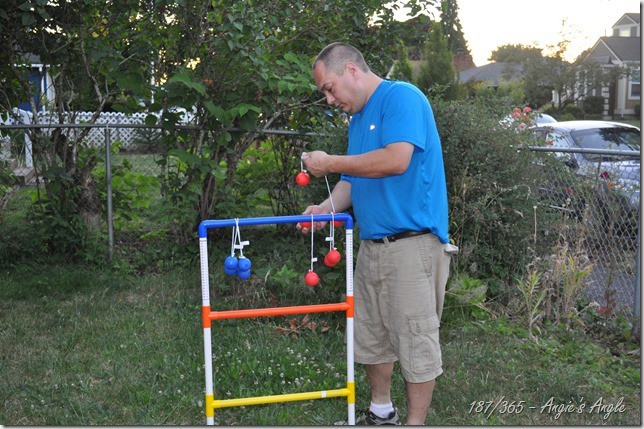 Catch the Moment 365 - Day 187  - Trying Out Our LadderBall