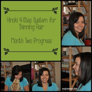Hinoki 4-Step System for Thinning Hair - Month Two Progress