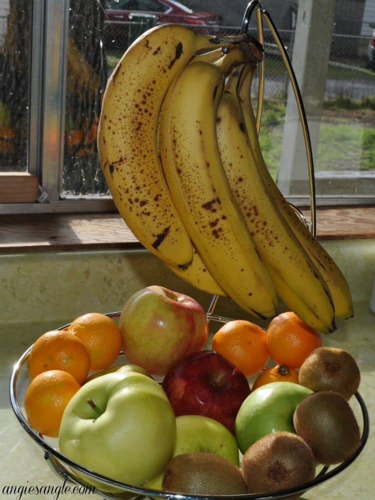 Fruit Basket with Banana Holder - Front View