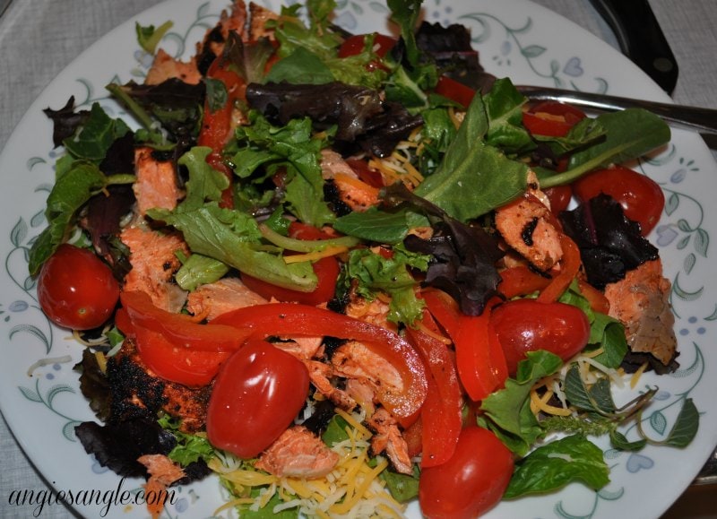 Catch the Moment 365 - Day 125 - Salmon Fajita Salad