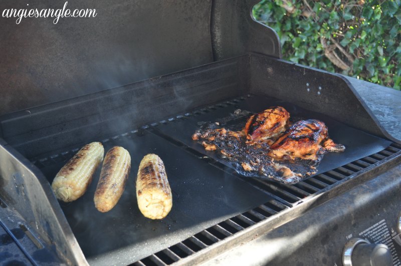 BBQ Grill Mats with Food