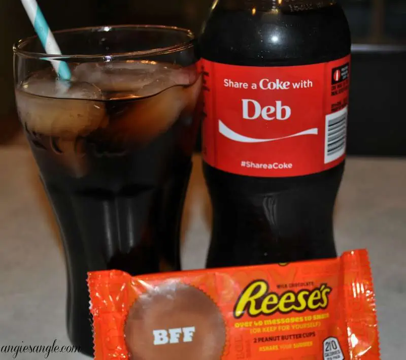 Pampering and Sharing With The Best Friend - Sipping a Coke and Reeses