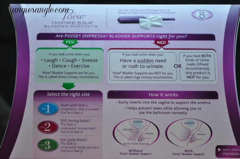 Bladder Leakage Sizing with Poise Impressa