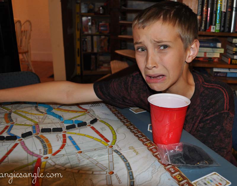 Catch the Moment 365 - Day 270 - Dylan Playing Ticket to Ride