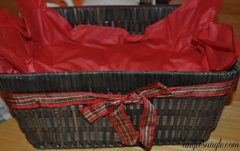 How To Make A Tea Lovers Basket - Step One Basket