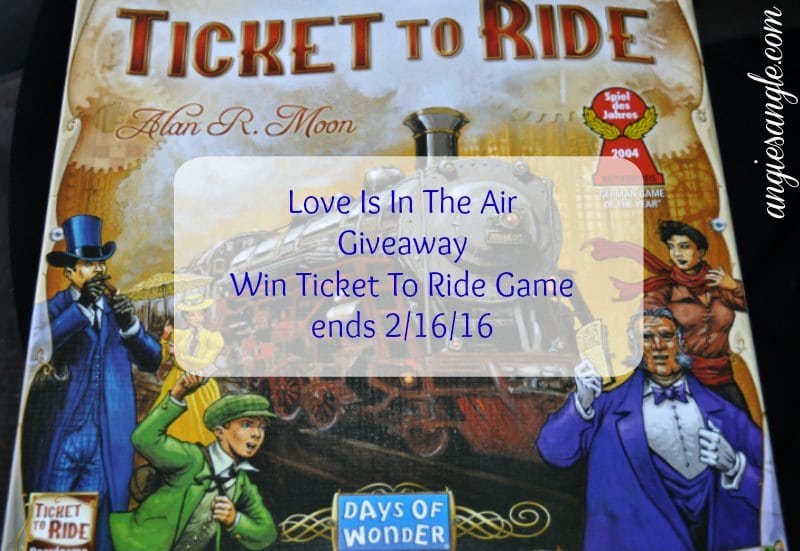 Love Is In The Air Giveaway - Ticket To Ride