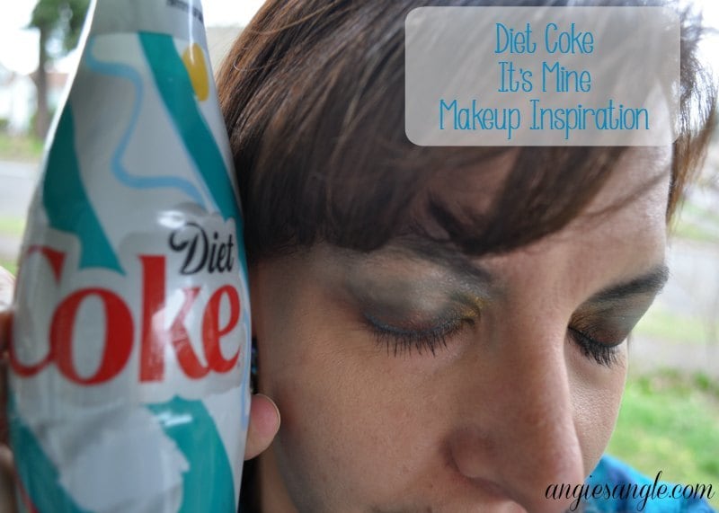 How To Do Colorful Eyes That Pop Inspired by Diet Coke Bottles #MyUnique4