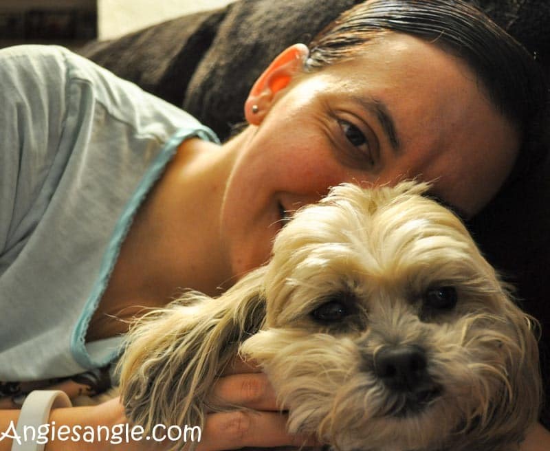 Catch the Moment 366 Week 12 - Day 79 - Cuddles With Roxy