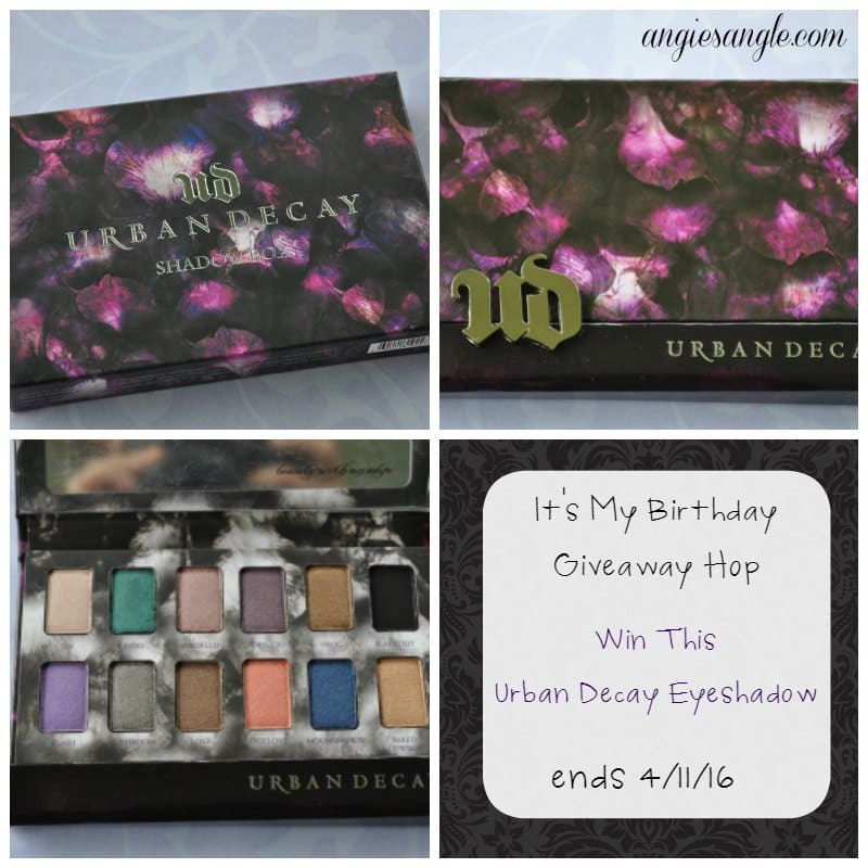 Win Urban Decay Eyeshadows ends 4/11/16 #HappyBirthday