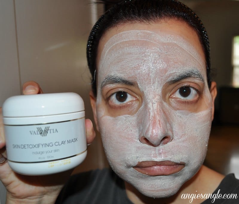 Skin Detoxifying Clay Mask - Mask Applied