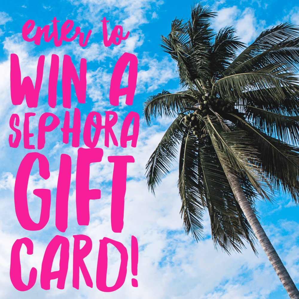 Sephora Giveaway ends 8/11/16