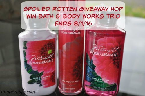 Spoiled Rotten Giveaway Hop - Bath and Body Works