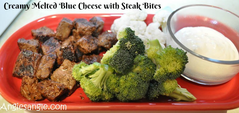 Creamy Melted Blue Cheese with Steak Bites #ad #StellaCheeses
