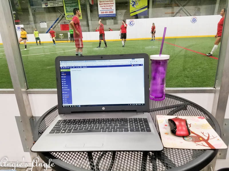 2017 Catch the Moment 365 Week 12 - Day 80 - Working at Indoor Soccer