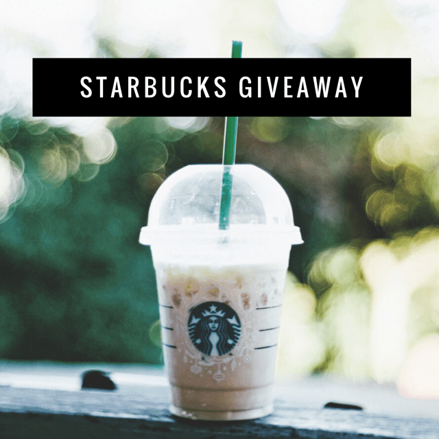 March Starbucks Giveaway ends 3/23/17