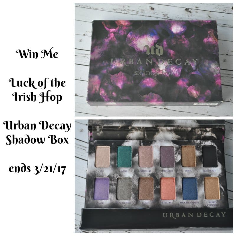 Urban Decay Eyeshadow Giveaway – Luck of the Irish Hop ends 3/21/17